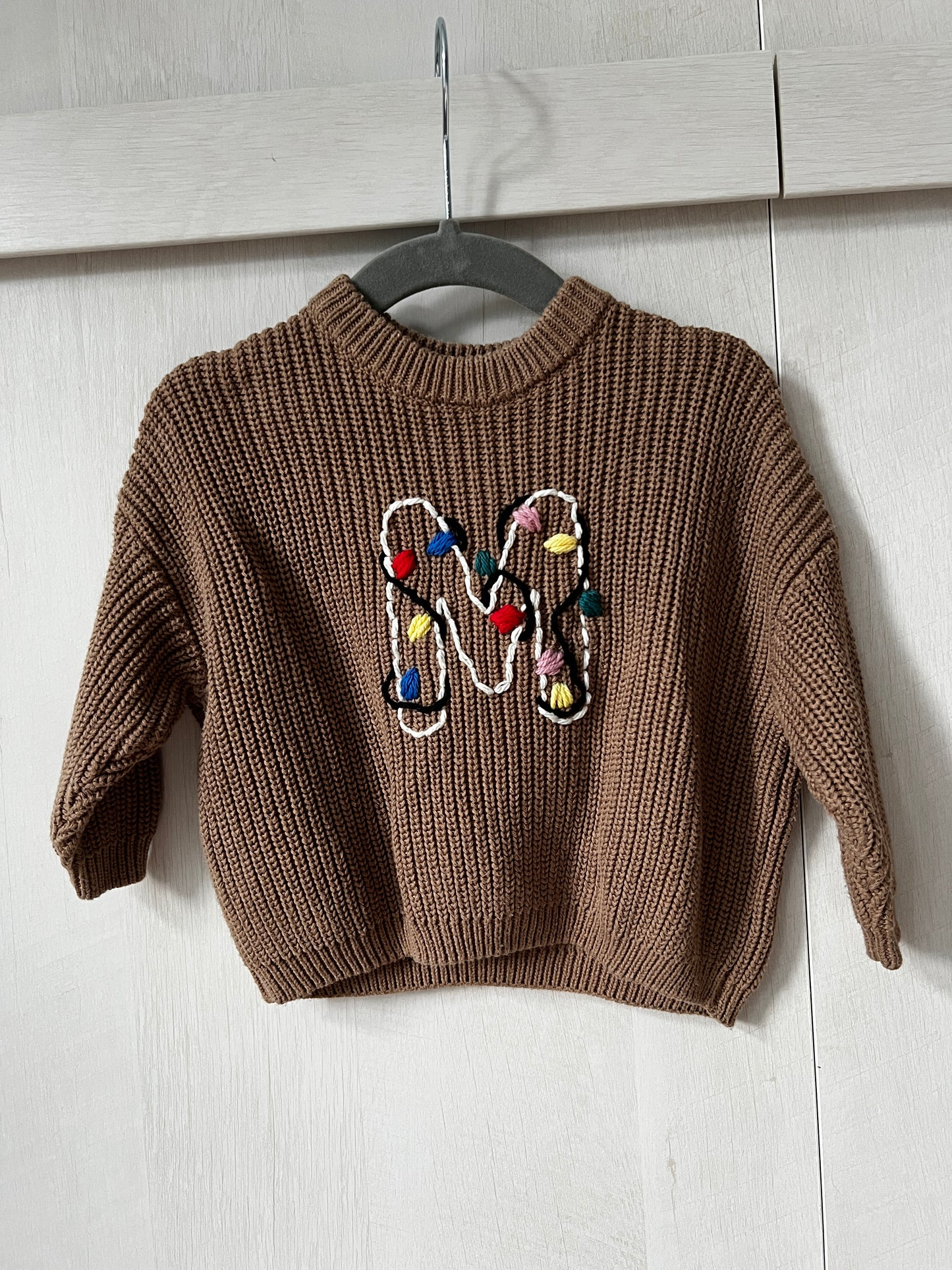 Custom Letter Sweater