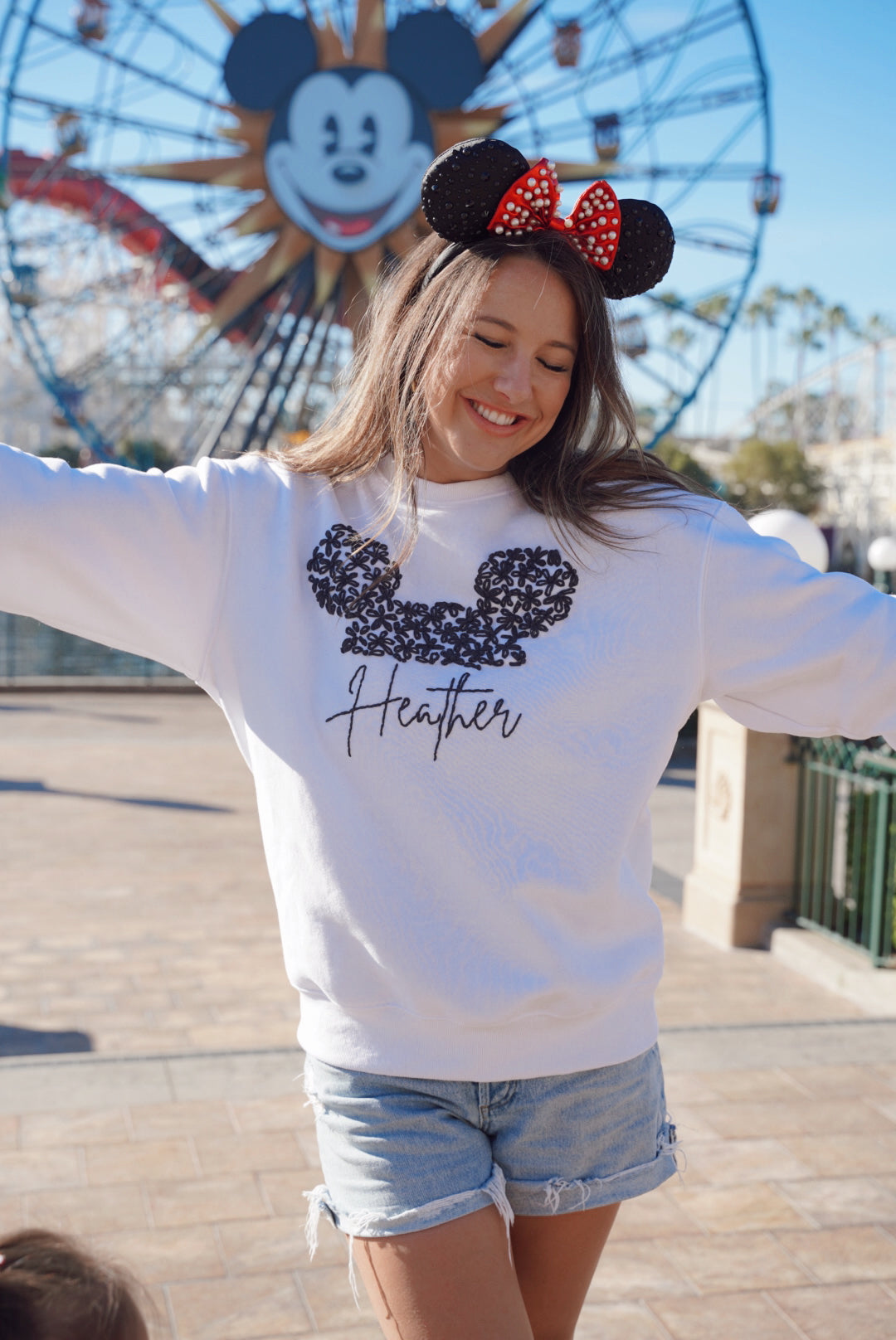 Floral Disney Sweatshirt